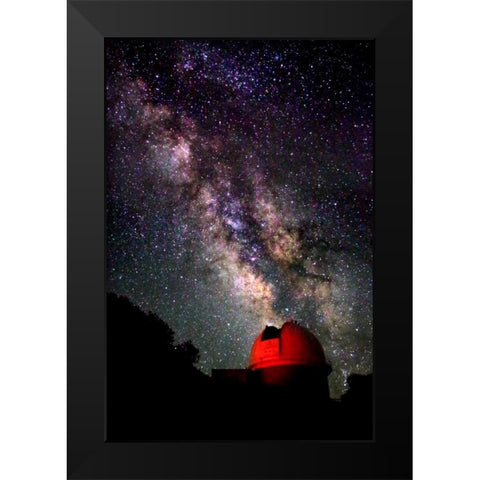 Milky Way V Black Modern Wood Framed Art Print by Taylor, Douglas