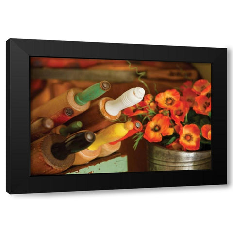 Rolling Pins I Black Modern Wood Framed Art Print with Double Matting by Clayton-Thompson, Philip
