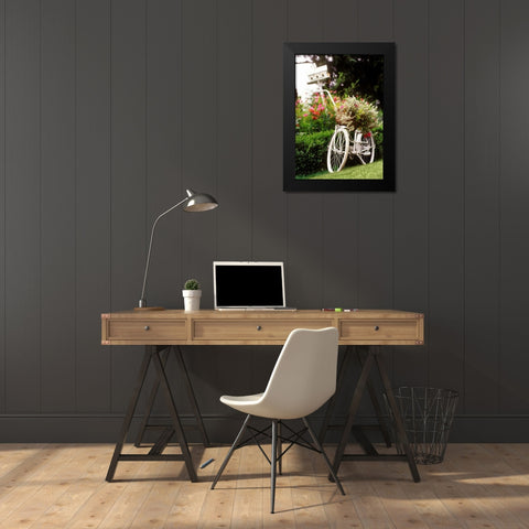 Vintage Bicycle I Black Modern Wood Framed Art Print by Clayton-Thompson, Philip