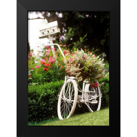Vintage Bicycle I Black Modern Wood Framed Art Print by Clayton-Thompson, Philip