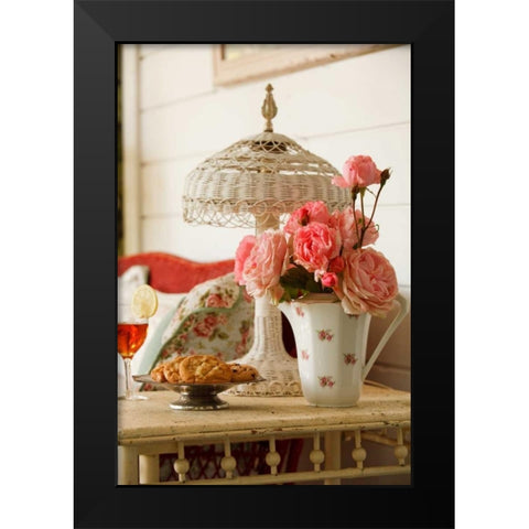 Summer Arrangement I Black Modern Wood Framed Art Print by Clayton-Thompson, Philip