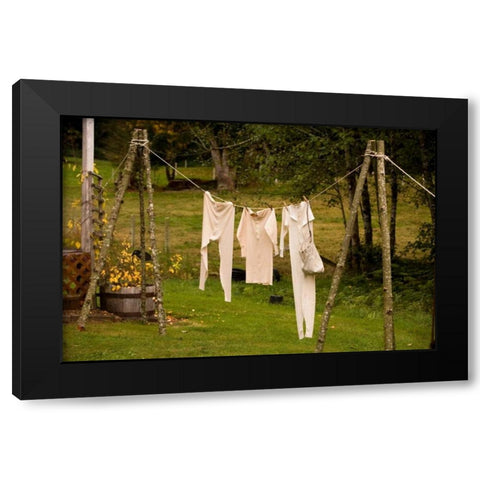 Out to Dry I Black Modern Wood Framed Art Print with Double Matting by Clayton-Thompson, Philip