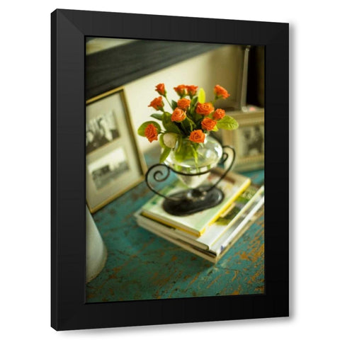 Spring Bouquet I Black Modern Wood Framed Art Print with Double Matting by Clayton-Thompson, Philip