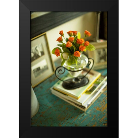 Spring Bouquet I Black Modern Wood Framed Art Print by Clayton-Thompson, Philip
