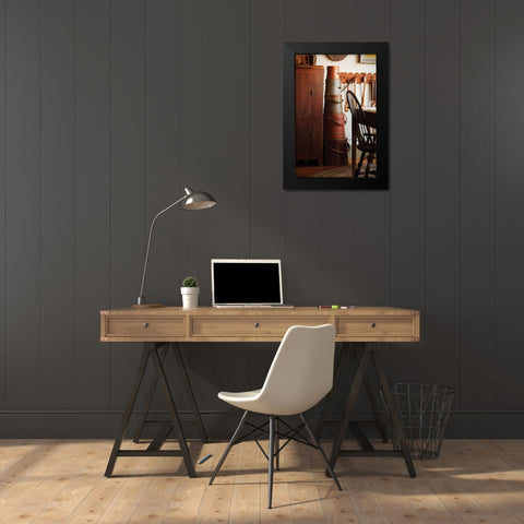 Hat Boxes I Black Modern Wood Framed Art Print by Clayton-Thompson, Philip