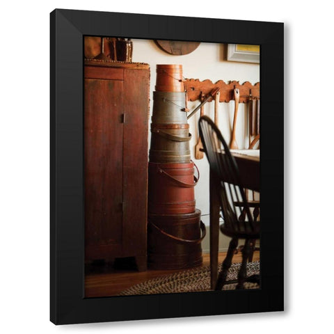 Hat Boxes I Black Modern Wood Framed Art Print with Double Matting by Clayton-Thompson, Philip