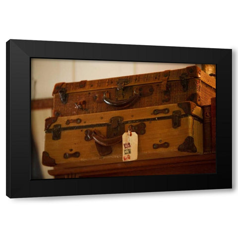 Time to Travel I Black Modern Wood Framed Art Print with Double Matting by Clayton-Thompson, Philip