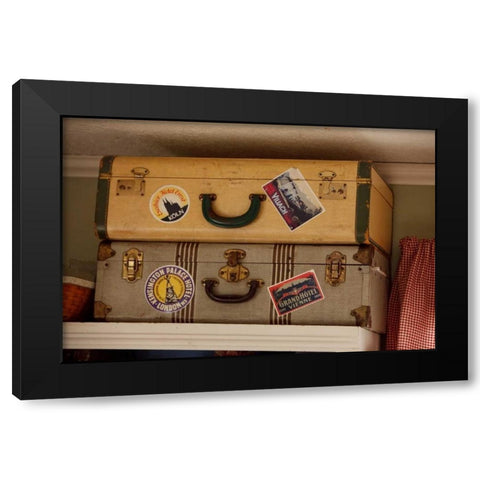 Time to Travel II Black Modern Wood Framed Art Print by Clayton-Thompson, Philip
