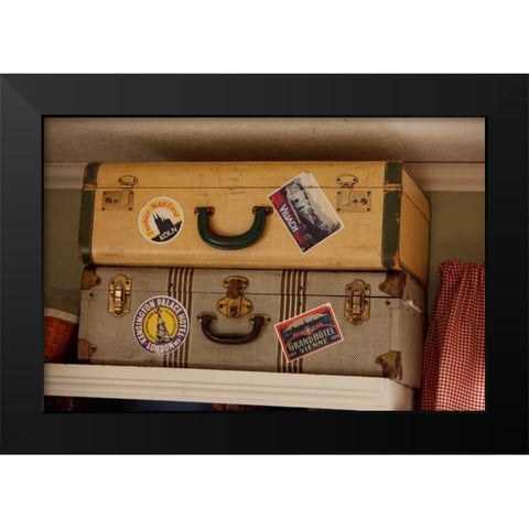 Time to Travel II Black Modern Wood Framed Art Print by Clayton-Thompson, Philip