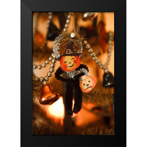 Halloween I Black Modern Wood Framed Art Print by Clayton-Thompson, Philip