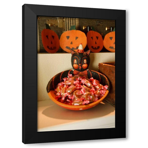 Halloween VI Black Modern Wood Framed Art Print by Clayton-Thompson, Philip
