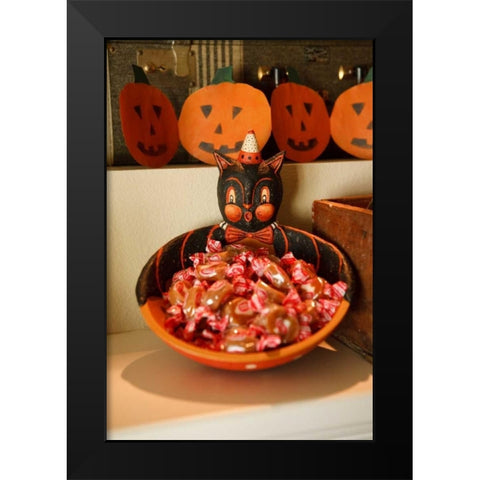 Halloween VI Black Modern Wood Framed Art Print by Clayton-Thompson, Philip