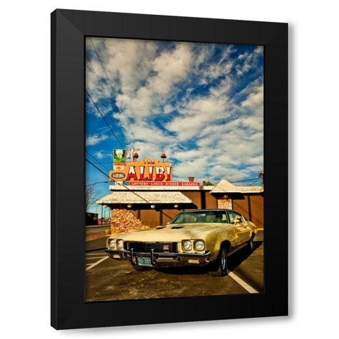 Vintage Car I Black Modern Wood Framed Art Print with Double Matting by Clayton-Thompson, Philip