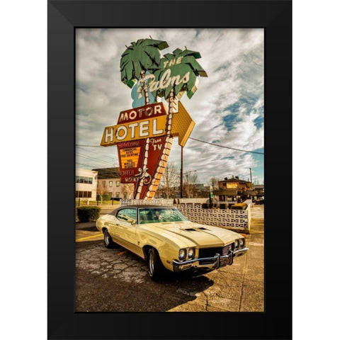 Vintage Car II Black Modern Wood Framed Art Print by Clayton-Thompson, Philip