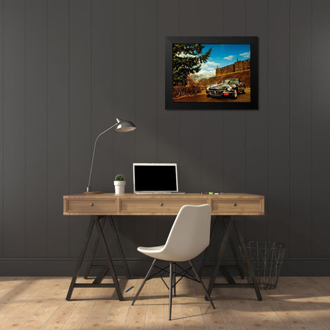 Vintage Car III Black Modern Wood Framed Art Print by Clayton-Thompson, Philip