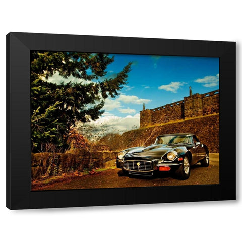 Vintage Car III Black Modern Wood Framed Art Print with Double Matting by Clayton-Thompson, Philip