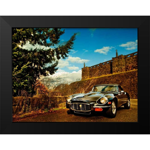 Vintage Car III Black Modern Wood Framed Art Print by Clayton-Thompson, Philip