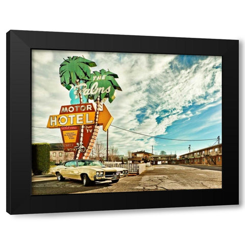 Vintage Car IV Black Modern Wood Framed Art Print with Double Matting by Clayton-Thompson, Philip