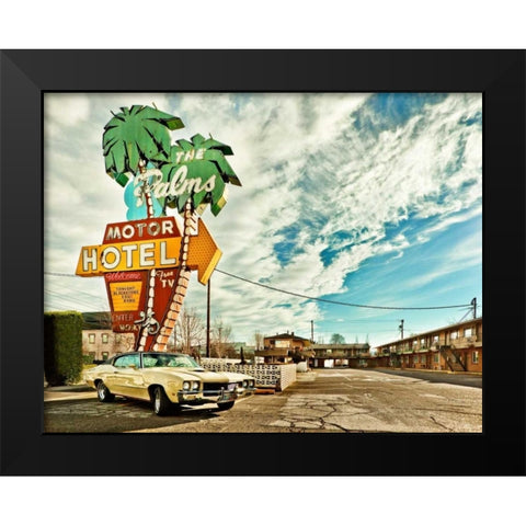 Vintage Car IV Black Modern Wood Framed Art Print by Clayton-Thompson, Philip