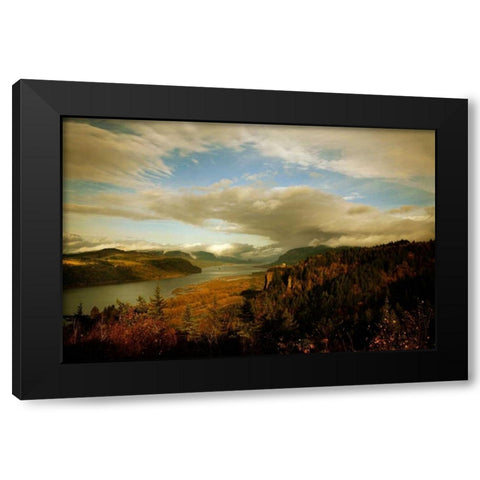 The Gorge I Black Modern Wood Framed Art Print with Double Matting by Clayton-Thompson, Philip