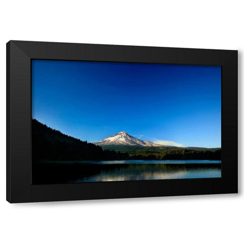 Trillium Lake II Black Modern Wood Framed Art Print with Double Matting by Clayton-Thompson, Philip