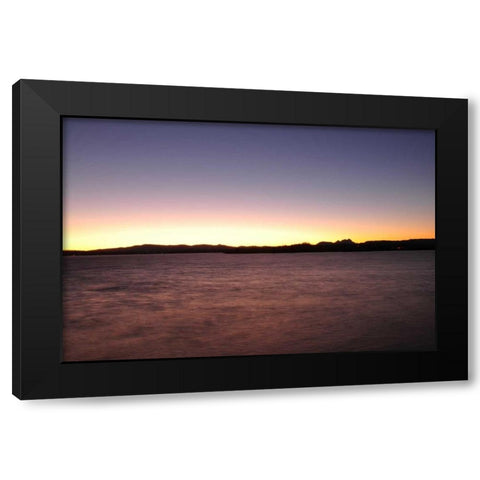 Water Sunset I Black Modern Wood Framed Art Print with Double Matting by Thomas, Logan