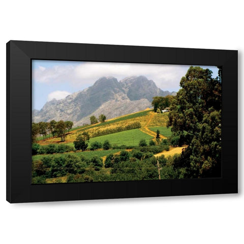 Mountain Landscape Black Modern Wood Framed Art Print by Underdahl, Dana