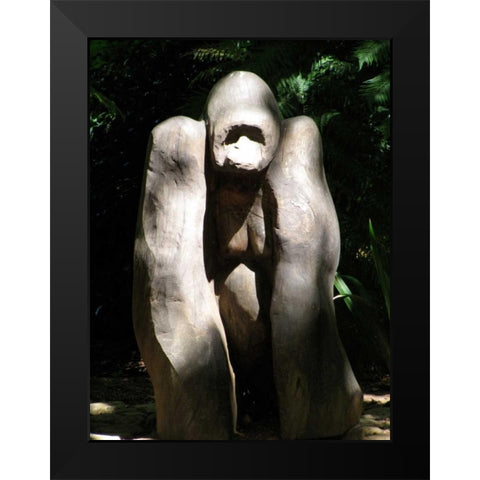 Wood Gorilla Black Modern Wood Framed Art Print by Underdahl, Dana