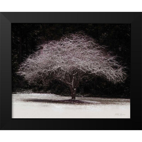 Japanese Maple Black Modern Wood Framed Art Print by Geyman, Vitaly