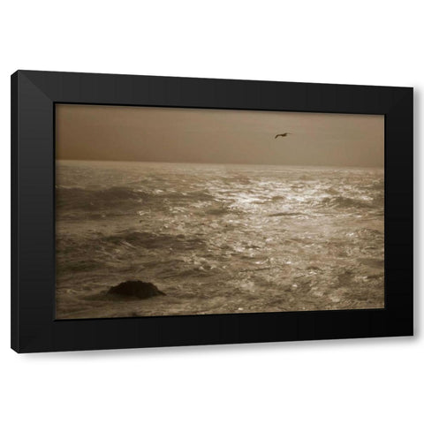 Pearl Ocean Black Modern Wood Framed Art Print by Geyman, Vitaly