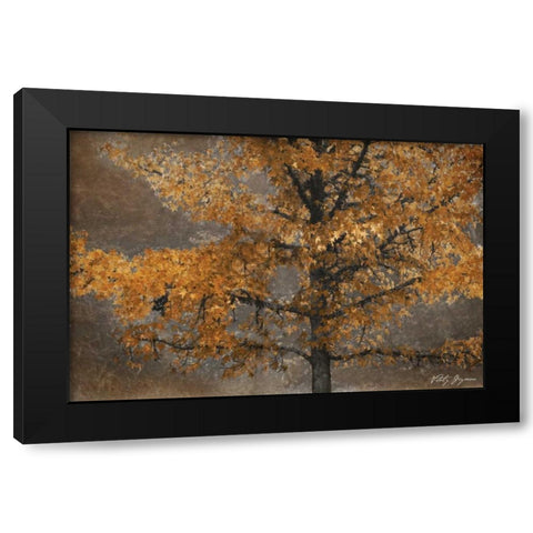 Tree Angel II Black Modern Wood Framed Art Print with Double Matting by Geyman, Vitaly