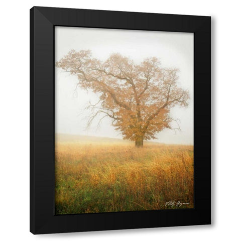 Autumn Mist II Black Modern Wood Framed Art Print with Double Matting by Geyman, Vitaly