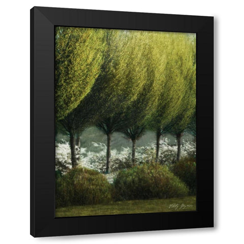 Evening Glow II Black Modern Wood Framed Art Print with Double Matting by Geyman, Vitaly