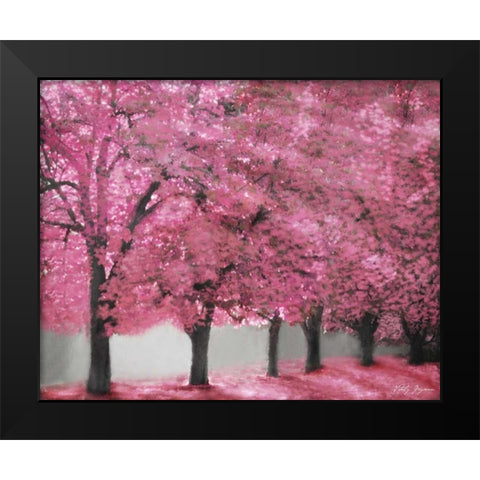 Blossom Heaven I Black Modern Wood Framed Art Print by Geyman, Vitaly