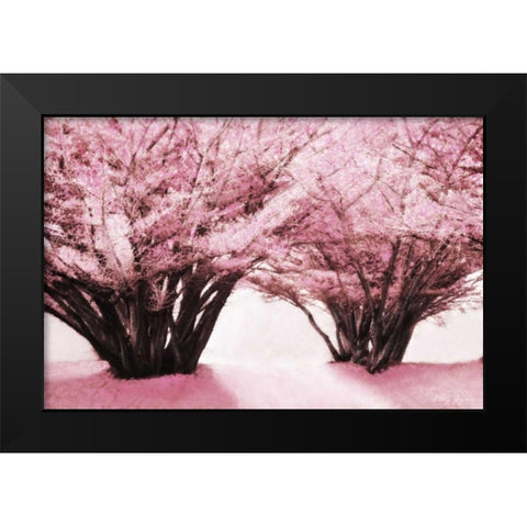 Blossom Heaven II Black Modern Wood Framed Art Print by Geyman, Vitaly