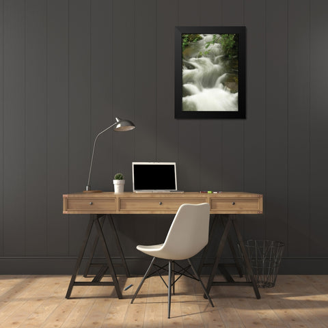 Soothing Waters I Black Modern Wood Framed Art Print by Geyman, Vitaly