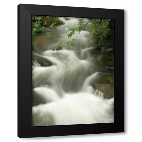 Soothing Waters I Black Modern Wood Framed Art Print by Geyman, Vitaly