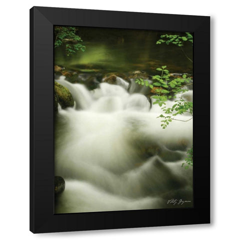 Soothing Waters II Black Modern Wood Framed Art Print by Geyman, Vitaly