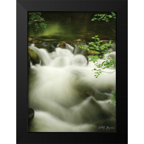 Soothing Waters II Black Modern Wood Framed Art Print by Geyman, Vitaly