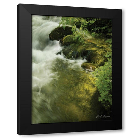 Soothing Waters IV Black Modern Wood Framed Art Print with Double Matting by Geyman, Vitaly
