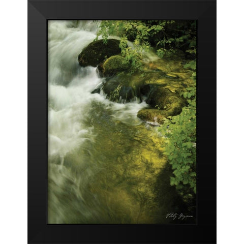 Soothing Waters IV Black Modern Wood Framed Art Print by Geyman, Vitaly