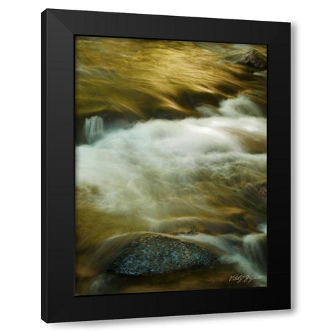 Soothing Waters VIII Black Modern Wood Framed Art Print with Double Matting by Geyman, Vitaly