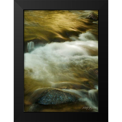 Soothing Waters VIII Black Modern Wood Framed Art Print by Geyman, Vitaly