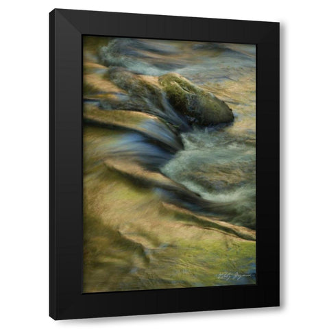Soothing Waters XI Black Modern Wood Framed Art Print with Double Matting by Geyman, Vitaly