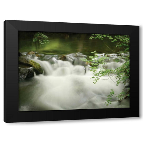 Soothing Waters XII Black Modern Wood Framed Art Print with Double Matting by Geyman, Vitaly