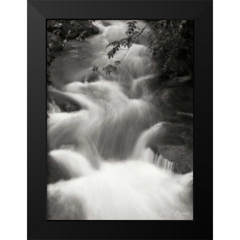 Flowing Waters I Black Modern Wood Framed Art Print by Geyman, Vitaly