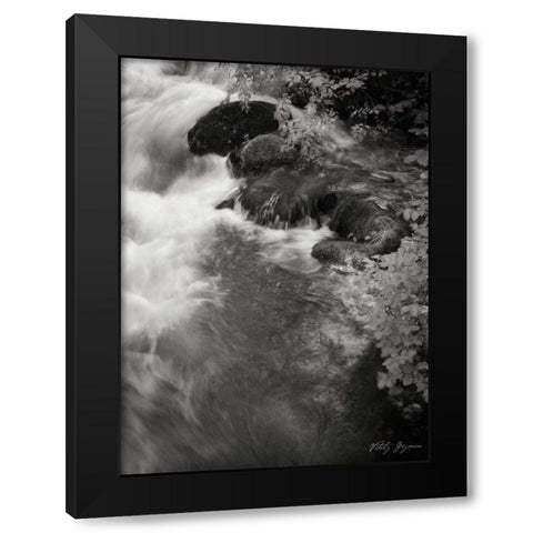 Flowing Waters II Black Modern Wood Framed Art Print by Geyman, Vitaly
