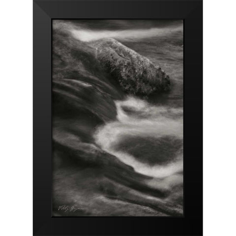 Flowing Waters VII Black Modern Wood Framed Art Print by Geyman, Vitaly