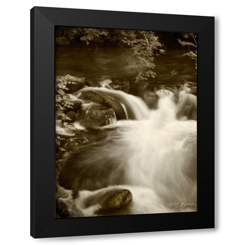 Sepia Waters III Black Modern Wood Framed Art Print by Geyman, Vitaly