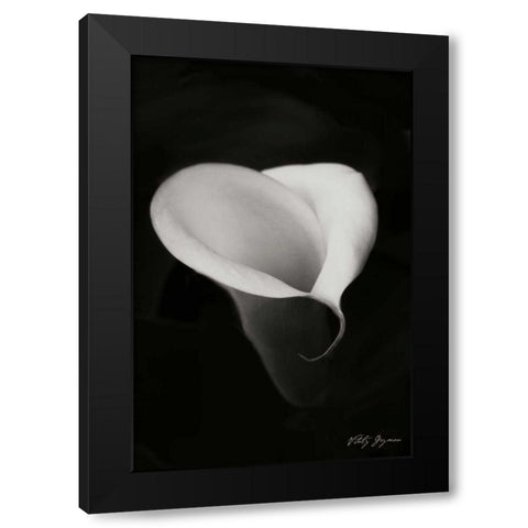 Calla Lily I Black Modern Wood Framed Art Print by Geyman, Vitaly